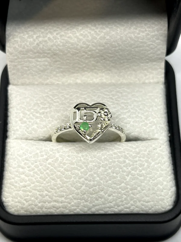 Anillo Corazón Quinceañera