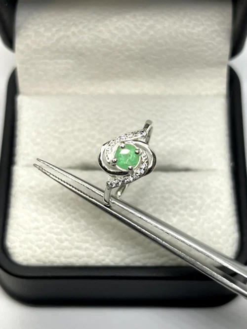 Anillo Torbellino Esmeralda