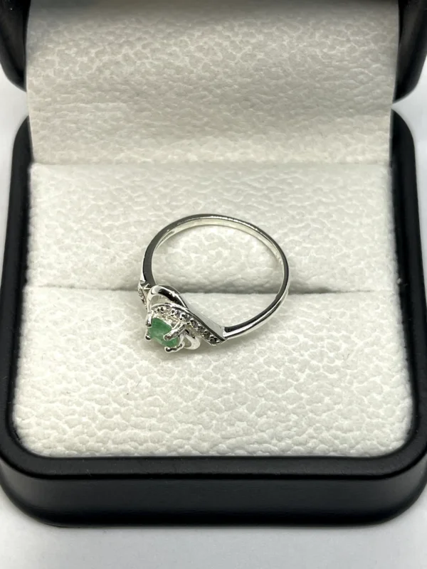 Anillo Torbellino Esmeralda