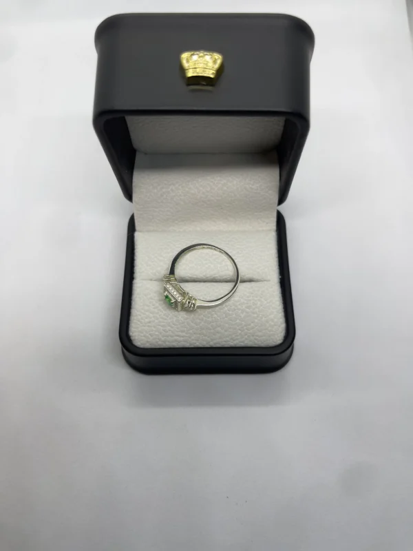 Anillo brillo cuadrado Esmeralda colombiana